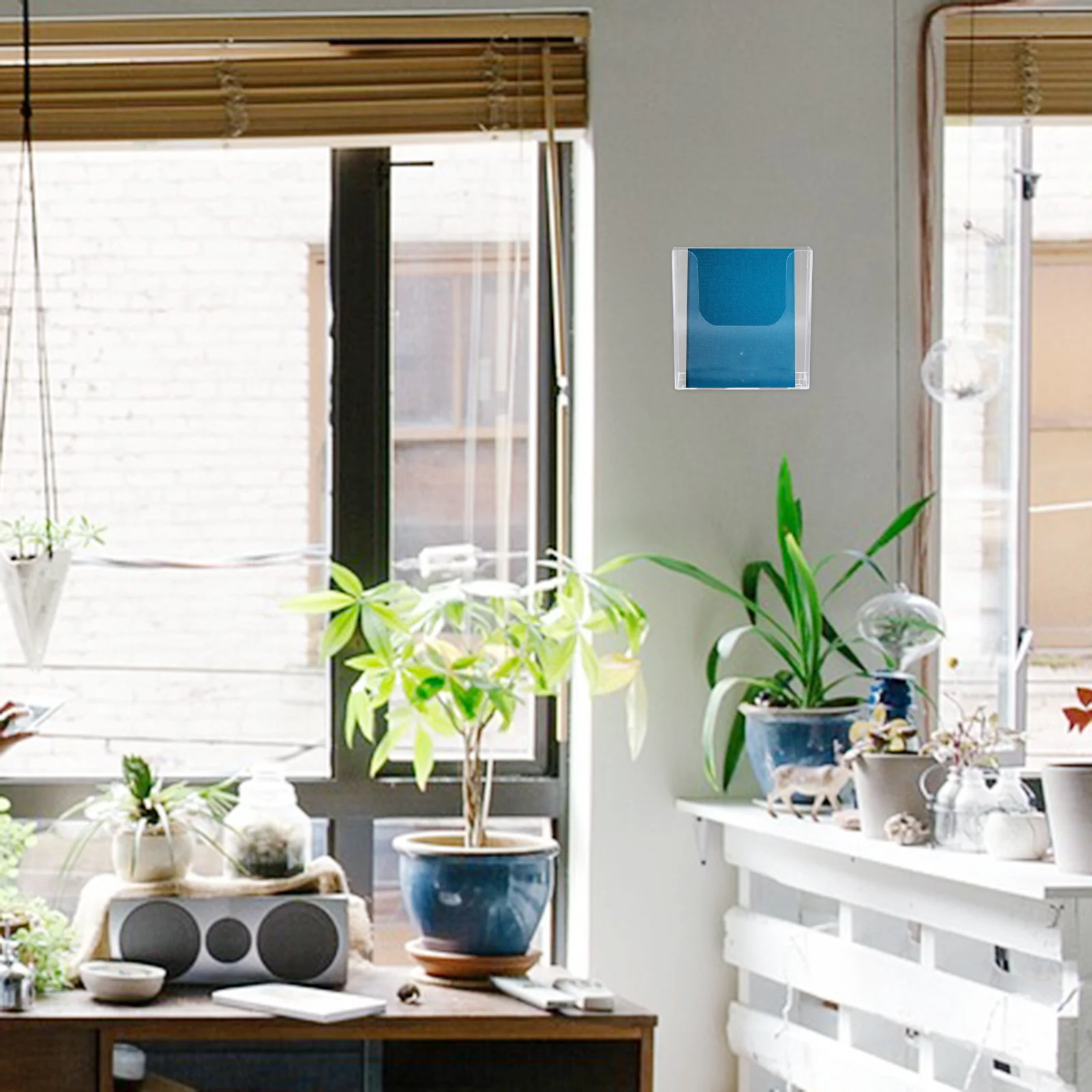 

Прозрачная акриловая полка для файлов, настенный офисный органайзер для документов, прозрачный держатель для журналов, настольная подставка для хранения файлов, органайзер