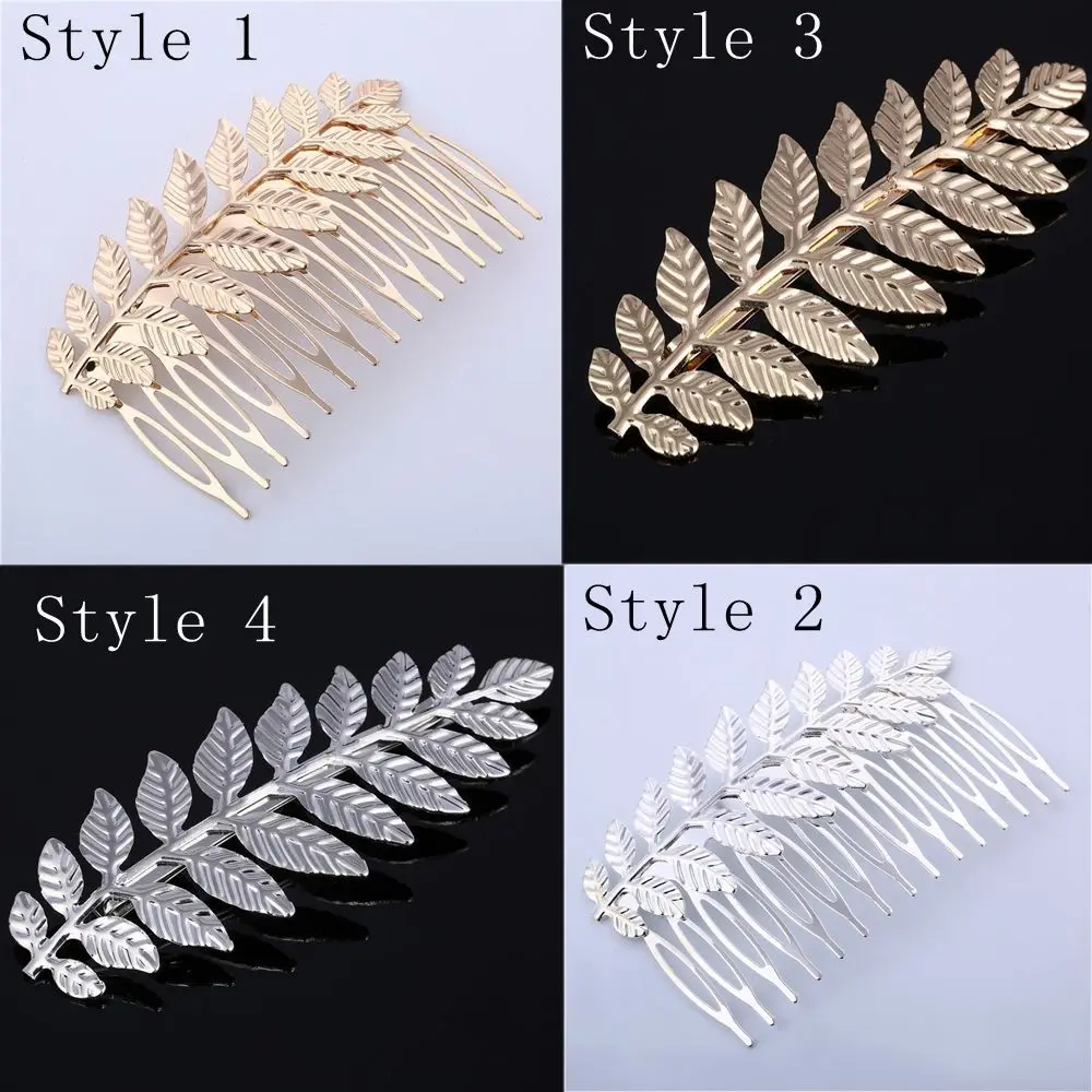 Gift Gold Bobby Pin Silver Hair Clip Girl Barrettes Hair Combs Leaf Hairpin