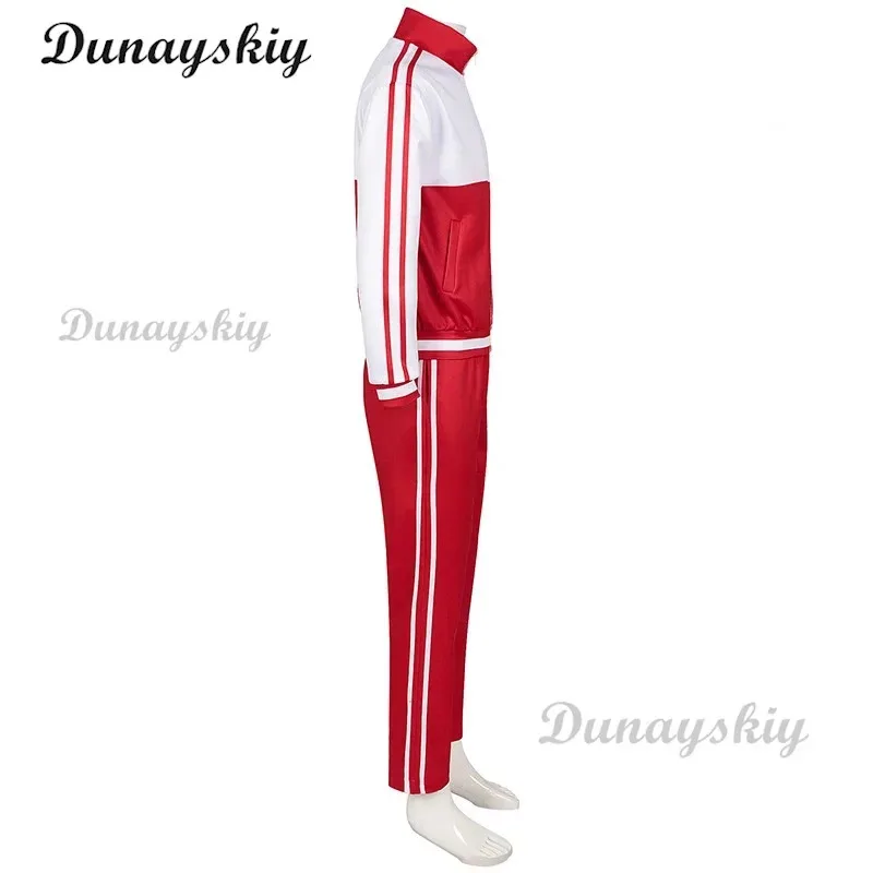 Kostum Cosplay Anime Slay The Gods Lin Qiye Wig Merah Putih Seragam Sekolah Pesta Pakaian Pria dan Wanita 2025 22 XT8