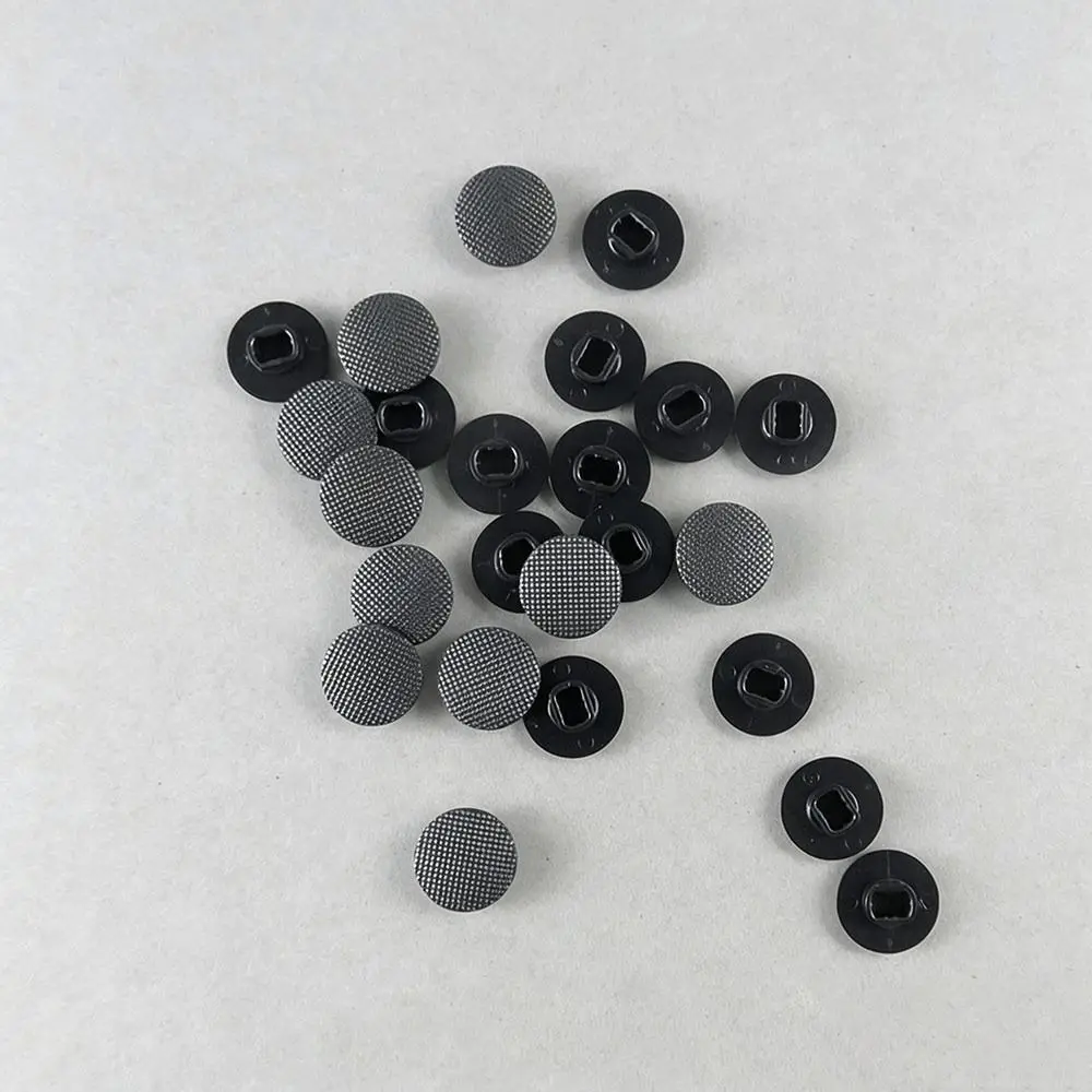 10PCS Plastic Joystick Caps Textured Surface Black Thumb Stick Caps Mushroom Shape Replacement for PSP 1000 Game Console