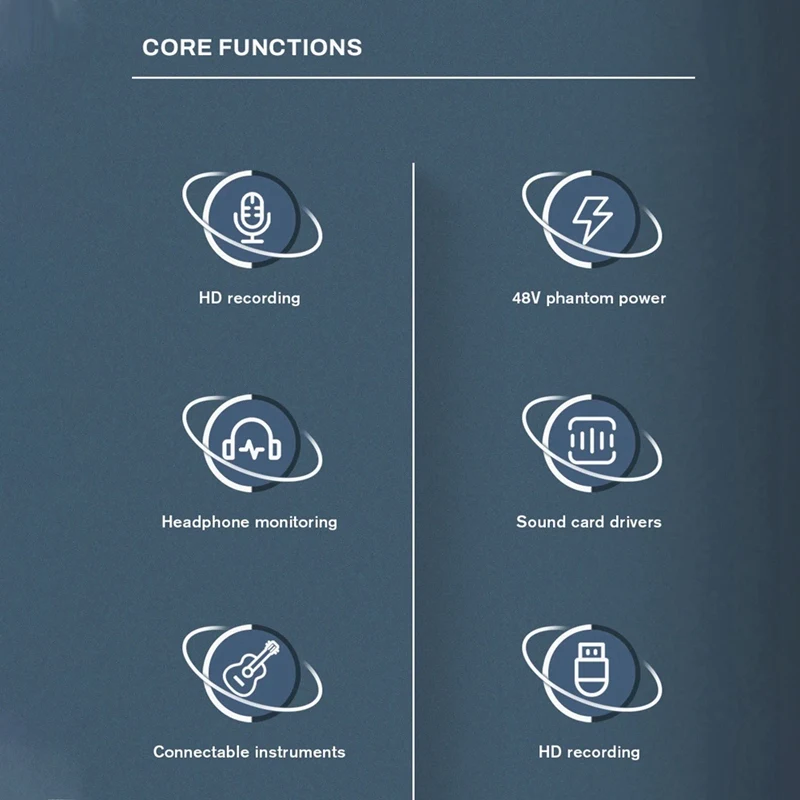 A75T Audio Interface Sound Card Professional Usb Interface Studio Recording 4X4 With Mic Preamplifier For Musical Instrument
