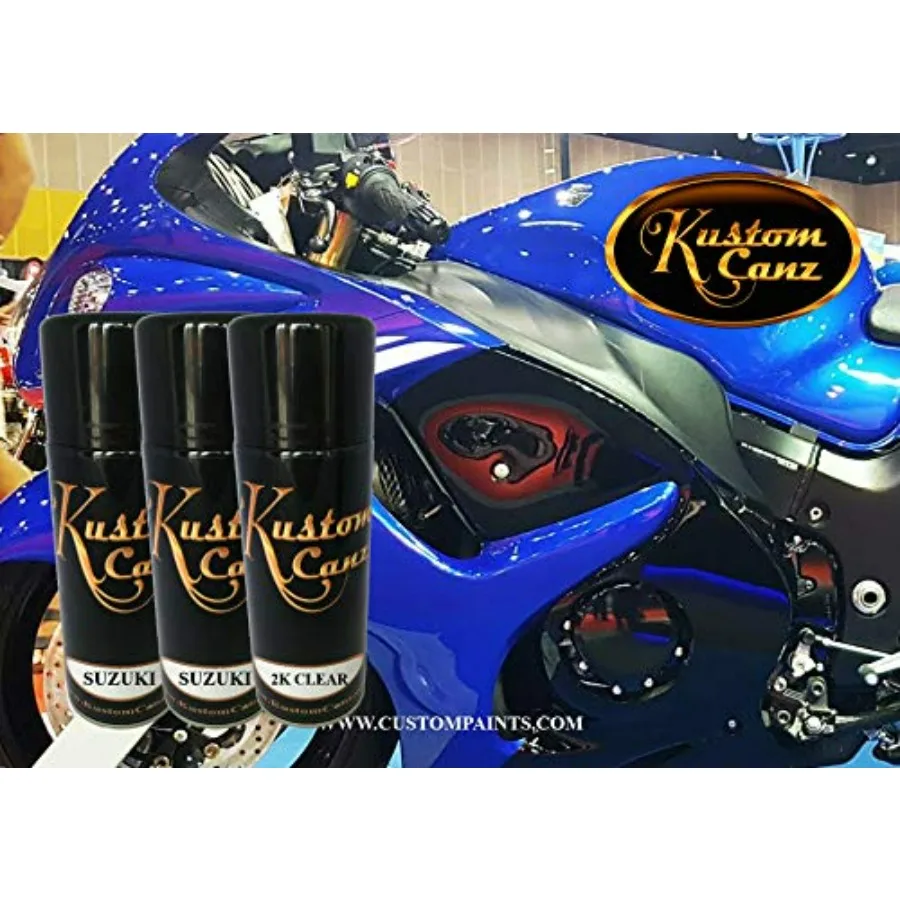 

Аэрозольный комплект Pearl Vigor Blue 13.5oz, 3-ступенчатая краска, код YKY, совместим с Suzuki