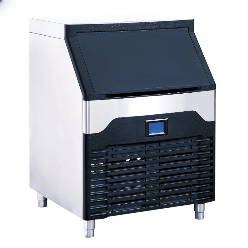 

Stainless steel air-cooled ice maker 90kg commercial cube ice maker
