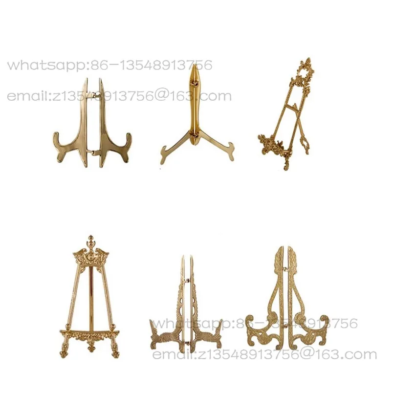 High-end copper bracket, disc base ornament, photo frame craft ornament, plate rack.