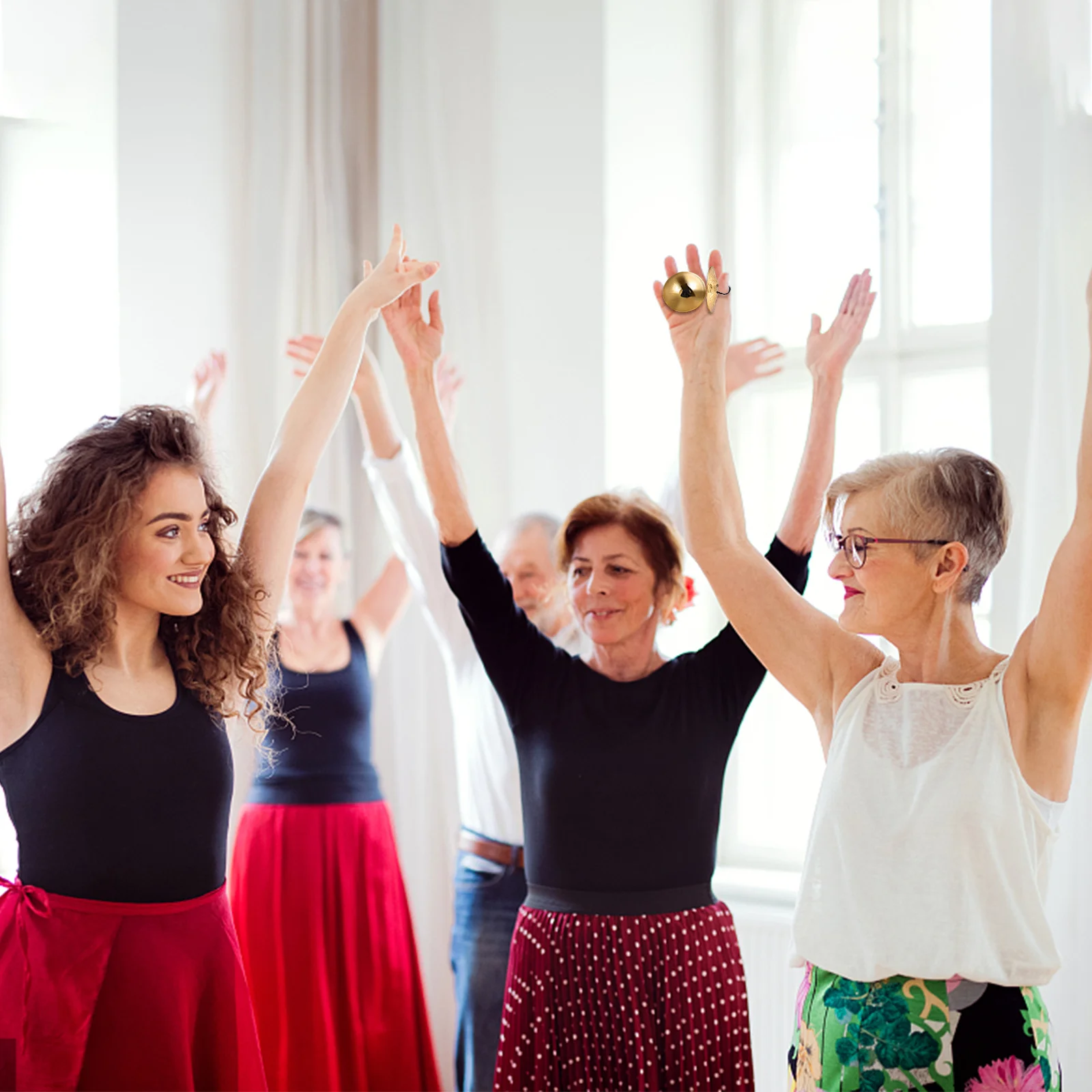 

10pcs Mini Finger Cymbals Copper Material Safe Smooth Small Percussion For Belly Dancing Party Kids Adult Musical Instrument