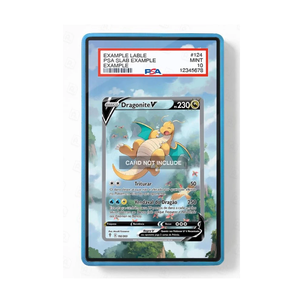 Anime Art Display for Magikarp Psyduck Charizard Dragonite Leafeon Nidoking Game Card Psa Storage Box Acrylic Protective Case view 2