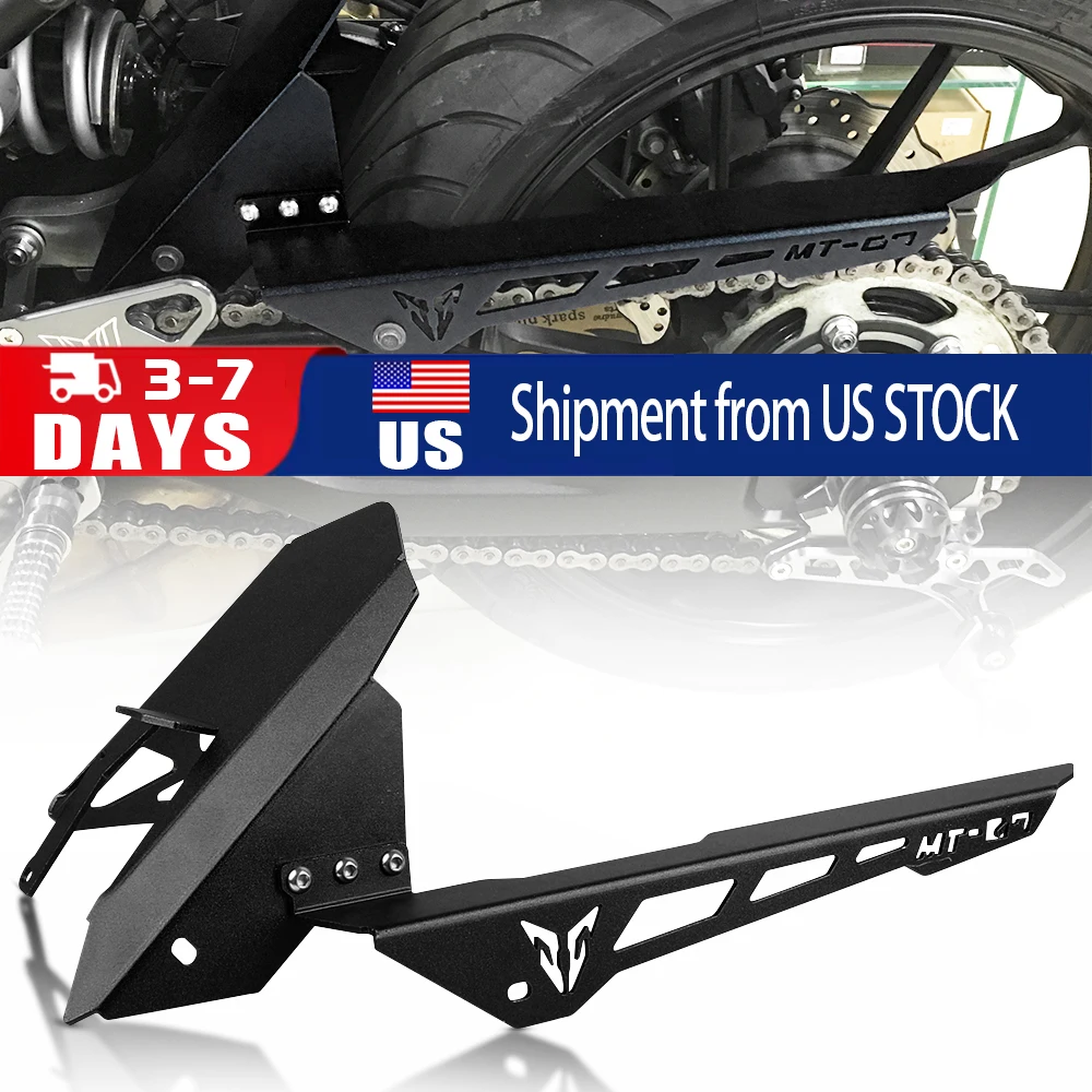 Motorcycles For YAMAHA MT-07 2013-2021 Fender Mudguard with Chain Guard Cover Protector MT07 MT 07 2014 2015 2017 2018 2019 2020