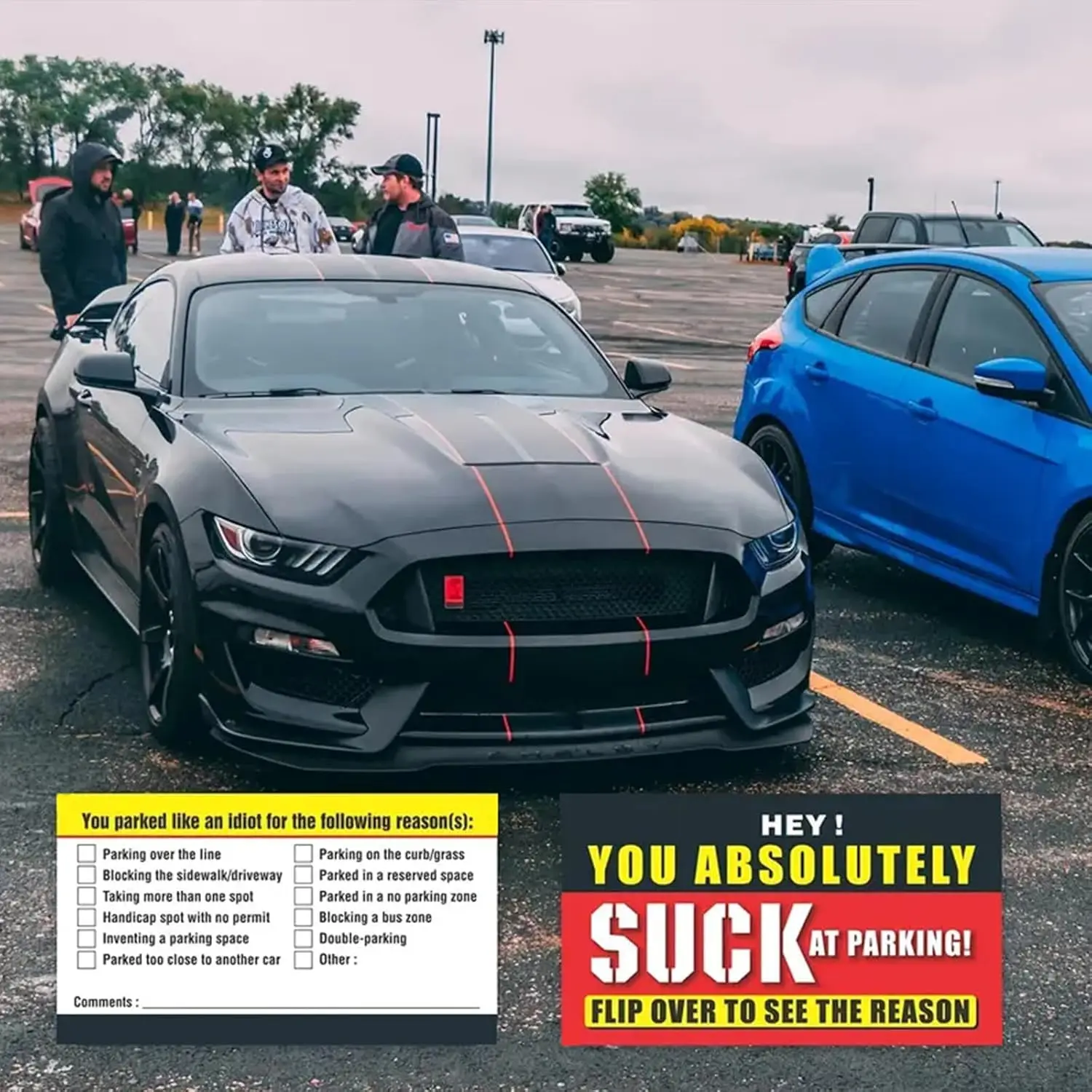 50 قطعة بطاقات ركن السيارة السيئة مع سبب انتهاك متعدد بطاقة ركن السيارة المؤقتة مضحك وقوف السيارات انتهاك تذكرة الملحقات الداخلية