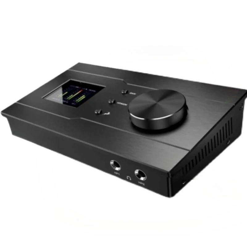 Portable external recording USB sound card audio interface mixing arrangement