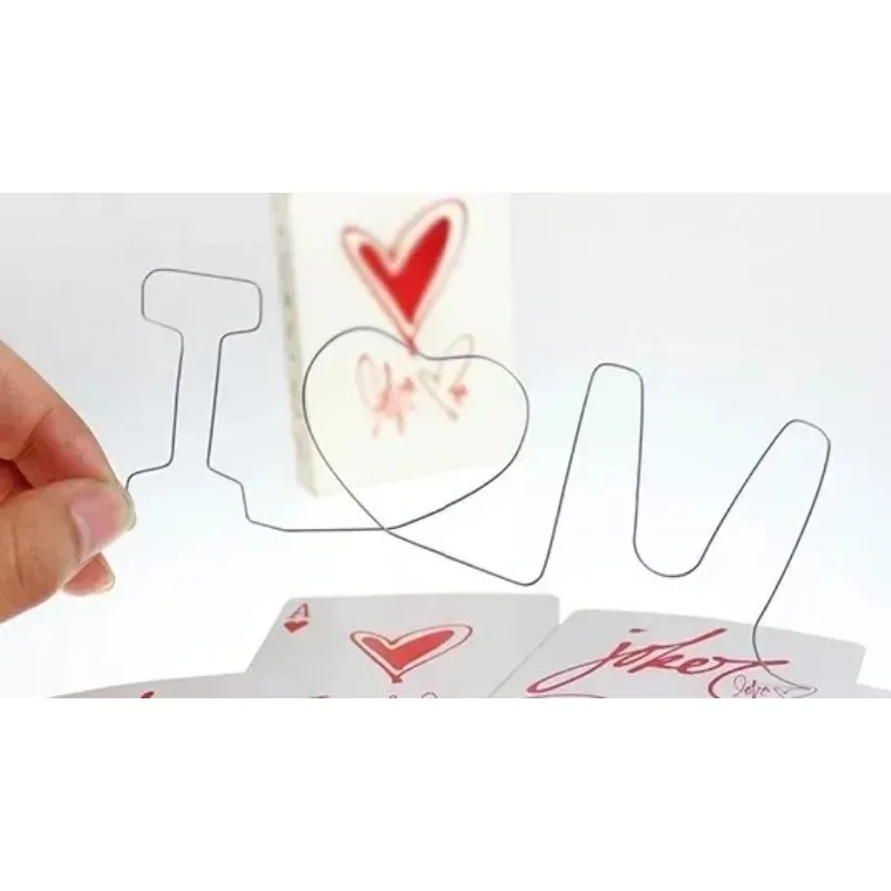 

WireGram Memory Metal I LOVE U Magic Tricks Memory Iron Wire Magia Magician Close Up Street Illusions Gimmick Mentalism Comedy