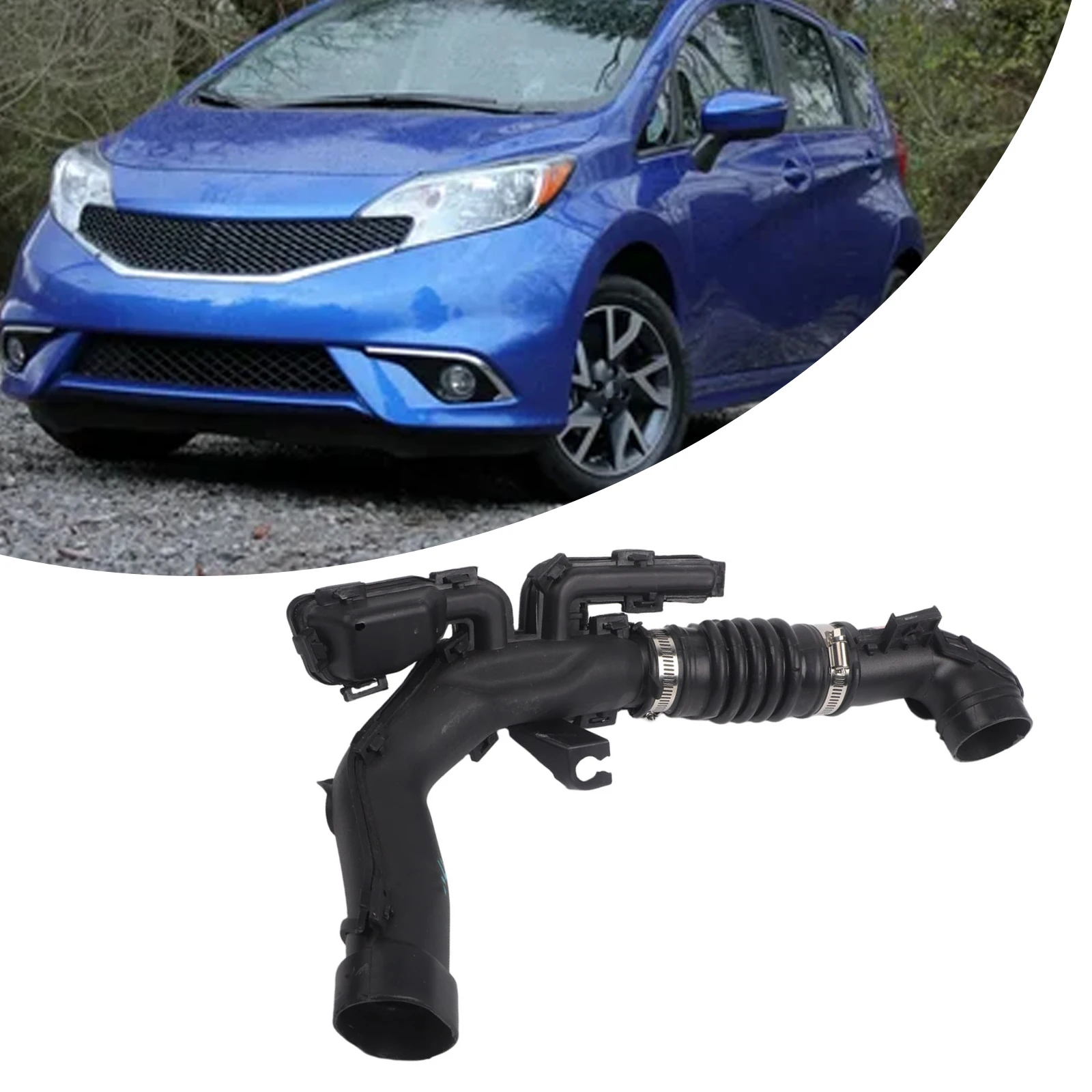 

Versa Note 2013-2019 Engine Air Intake Car Maintenance ABS Material Non-deforming Quick Install Direct Replacement Black