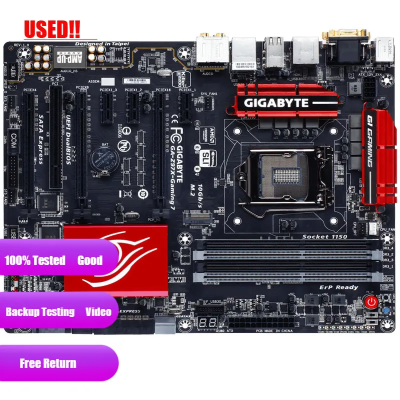 Gigabyte Z97X GAMING 7 Computer USB3.0 SATAIII Motherboard LGA 1150 DDR3 Z97 Desktop Mainboard