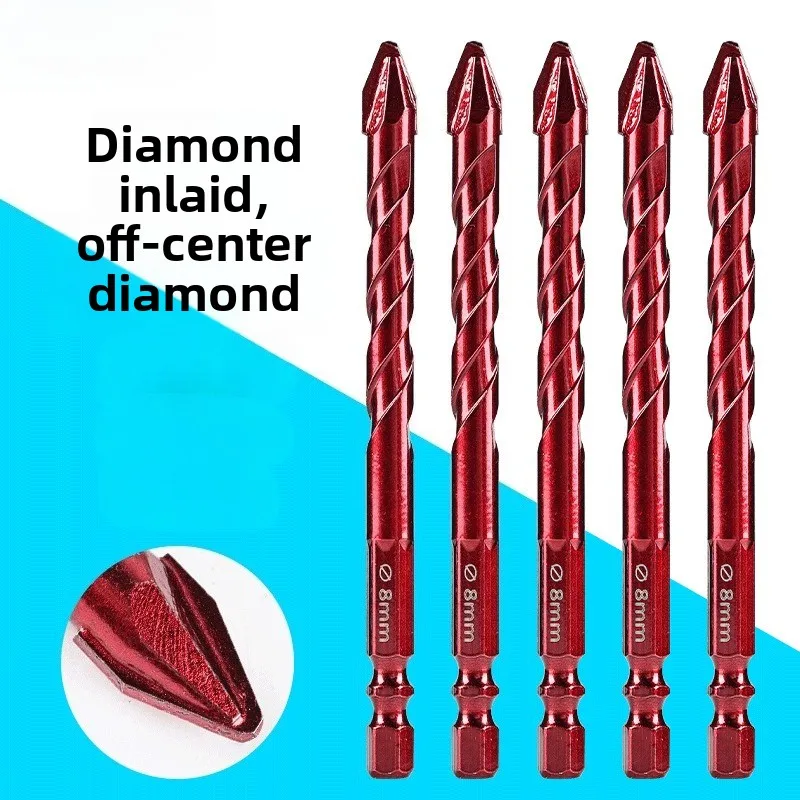 

1Pcs 5/6/8/10/12mm Cobalt-tipped Eccentric Drill Bit for Concrete Porcelain Tile Glass Metal Drill Bits Kit Tool Carbide Drills
