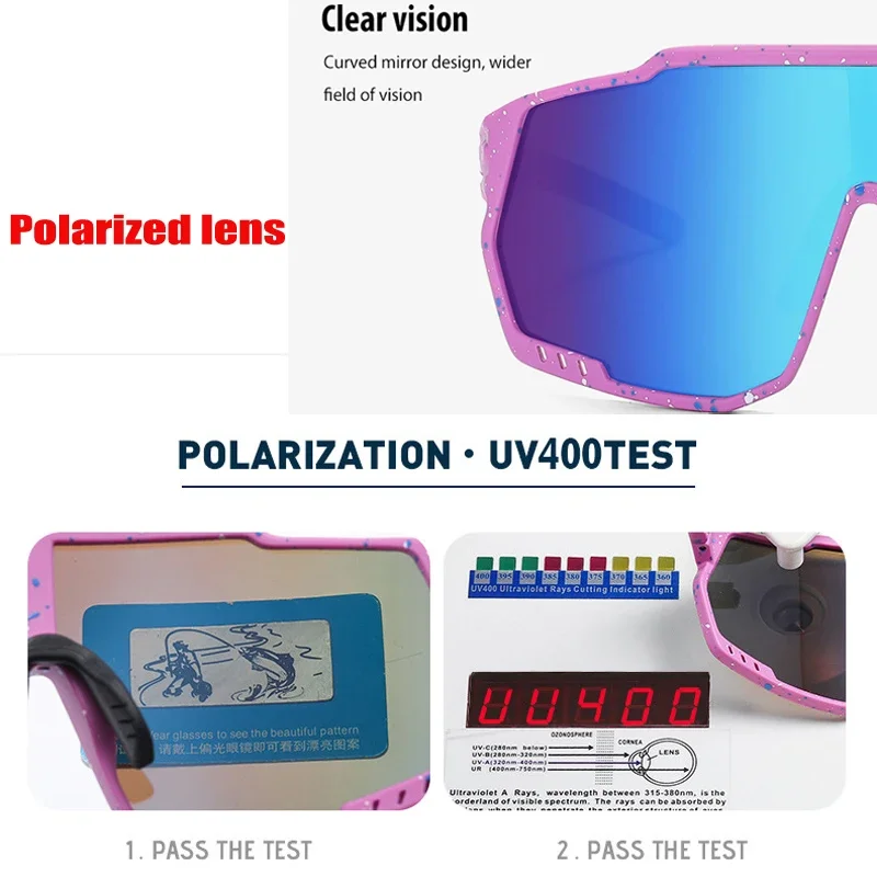 KIZN 2025 جديد الاستقطاب الرياضة قصر النظر النظارات الشمسية TR90 إطار الرجال نظارات نسائية المشي لمسافات طويلة في الهواء الطلق وصفة طبية نظارات -0.50 إلى -10