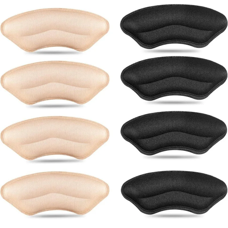 8 عبوات من وسادات الكعب للأحذية الكبيرة جدًا، واقيات الكعب ذاتية اللصق، حشوات الكعب لتحسين ملاءمة الأحذية والراحة ومنع الانزلاق