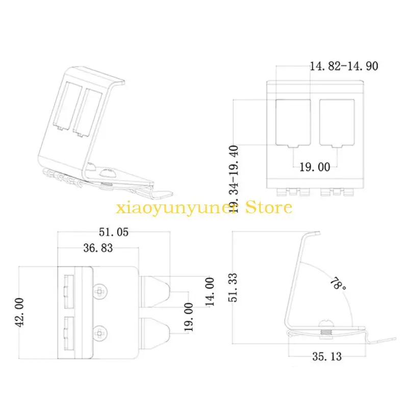 

P9JB Профессиональный аксессуар для DIN-рейки с механизмом скольжения для монтажа устройства