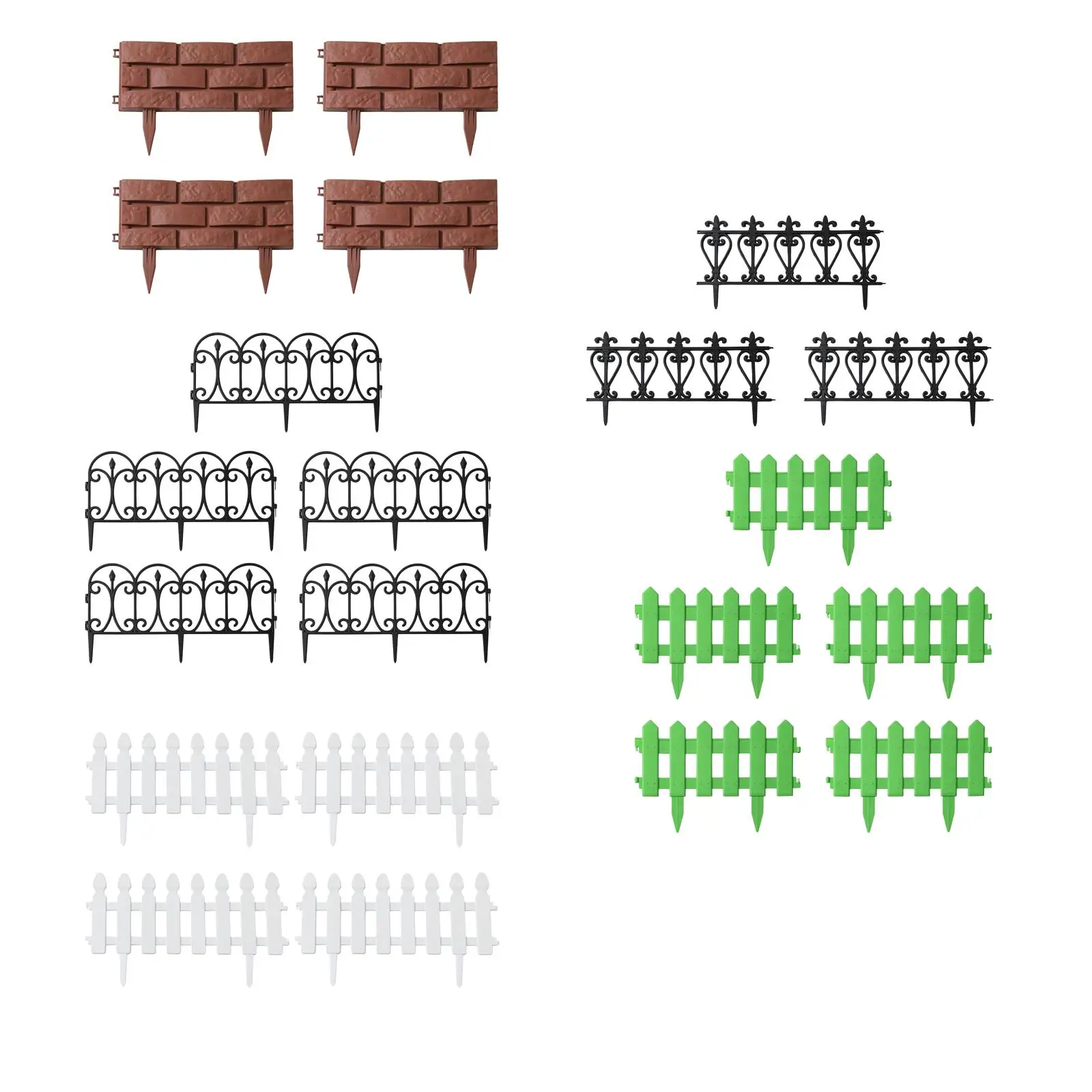

Окантовка сада, съемная окантовка цветов для сада, балкона, лужайки