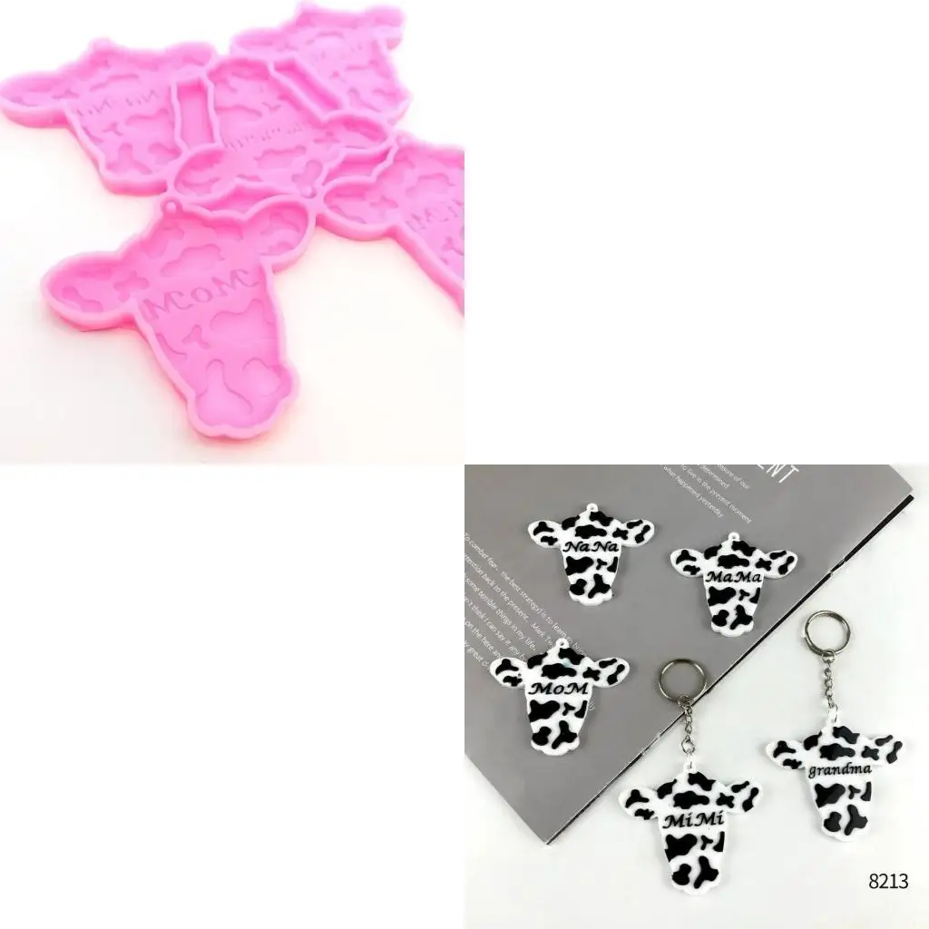 

D46E Кристалл Эпоксидная Коровья Голова Подвеска Ремесло Силиконовая Форма Инструмент Для Изготовления Ювелирных Изделий