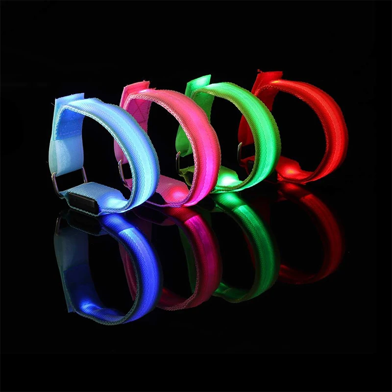 4 pcs/set LED Lighting Horse Leg Safety Belt Horse Leg Straps Night Riding Equipment Outdoor Sports Equestrian Supplies