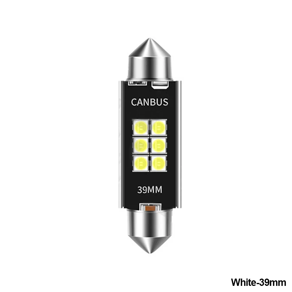 C10W C5W LED-Glühbirne Festoon 31/36/39/41mm LED CANBUS 12V 6500K 1200LM Superhell Weiß Auto-Innenraumbeleuchtung Kennzeichenbeleuchtung