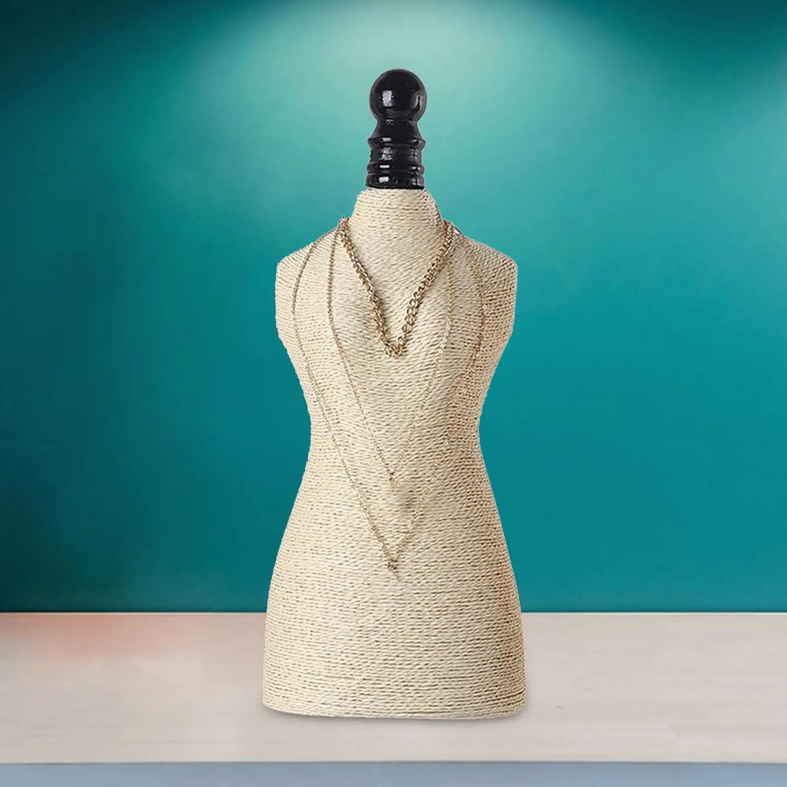 

Necklace Display Stand Necklace Easel Stand Decorative Showcase Elegant Jewelry Mannequin Holder for Exhibition Shows Props