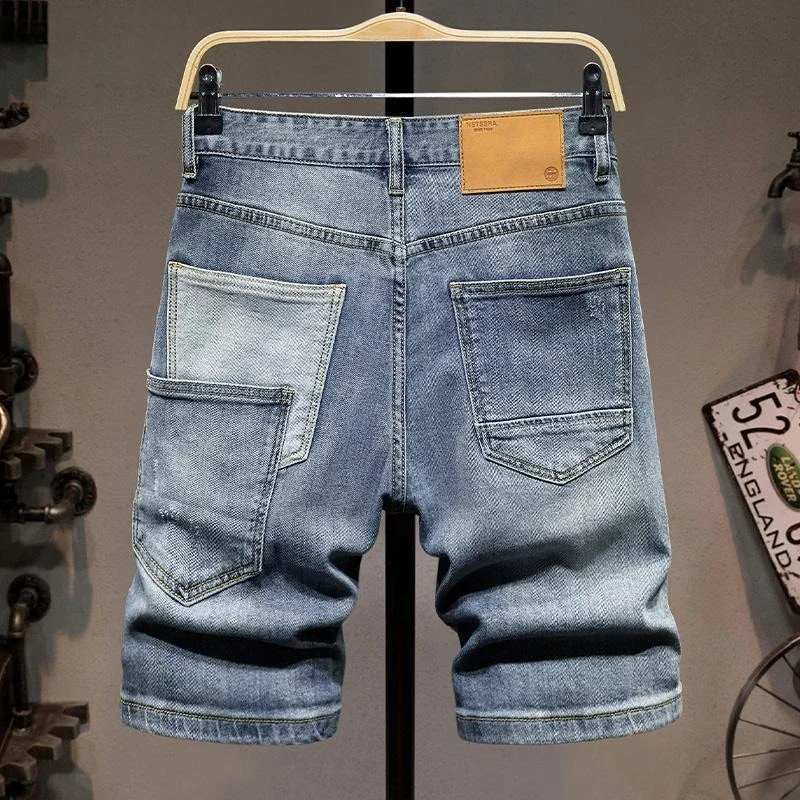 

Baggy Loose Wide With Pockets Short Jeans Pants for Men Man Denim Shorts Cut Xxxl Cowboy Thin Streetwear Harajuku Designer Rude