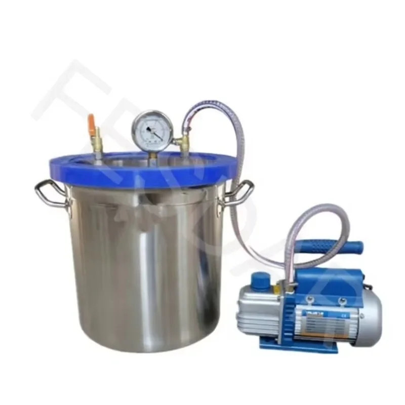 

10L Tempered Glass Lid Vacuum Chamber with Pump, Degassing Chamber