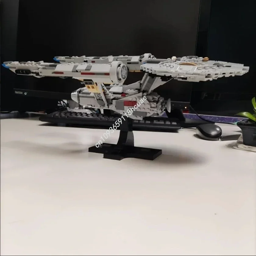 729 pçs uss empresa NCC-1701 modelo midi-escala moc blocos de construção tijolos diy nave espacial montagem criativa brinquedo educativo presente