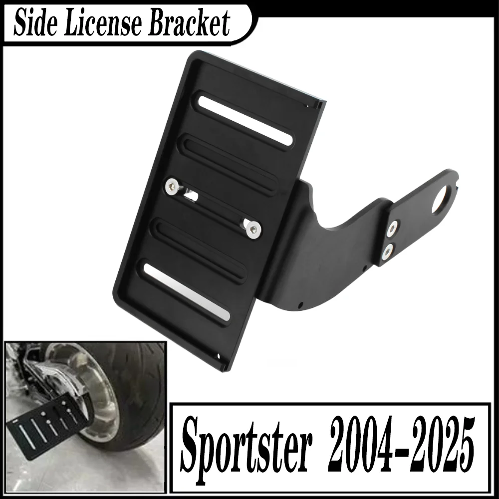 

FOR Harley Sportster S XL883 XL1200 Iron 883 1200 Forty Eight X48 Nightster XL1200V Motorcycle Side Mount License Bracket