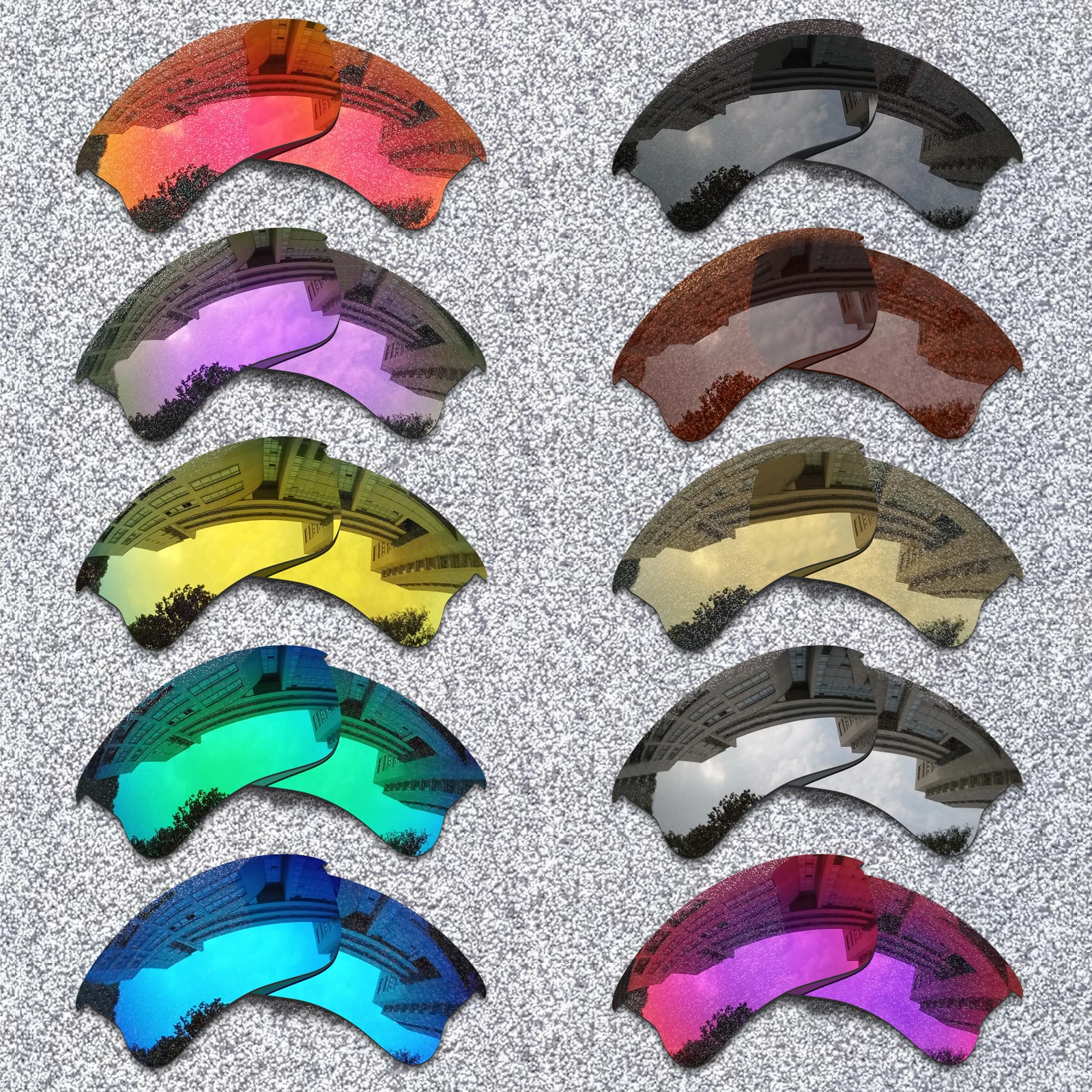 

HDTAC Polarized Replacement Lenses For-Oakley Flak Jacket XLJ Sunglasses Multicolor Options