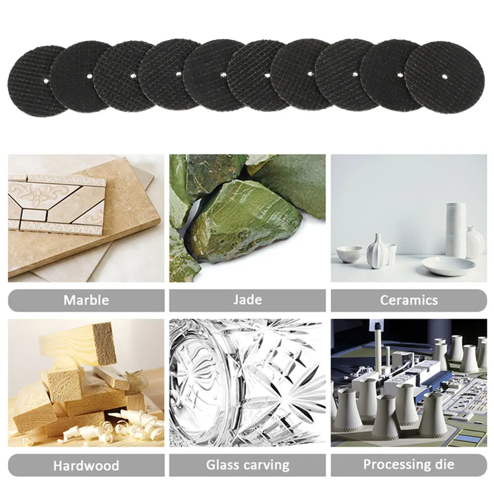 10Pcs 38MM Metal Cutting Disc Dremel Grinder Rotary Tool Circular Saw Blade Wheel Cutting Sanding Disc Grinding Whee