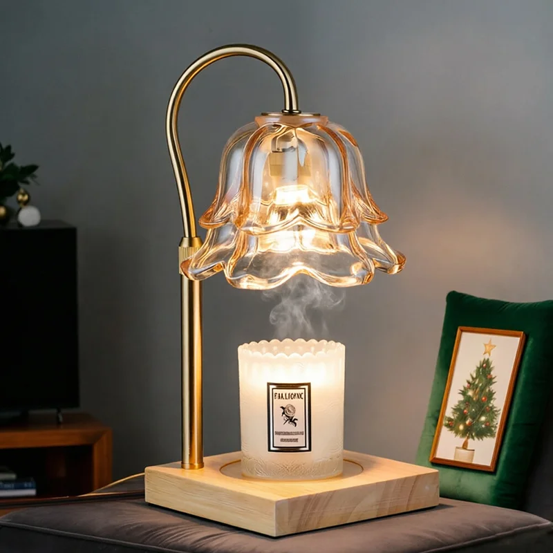 

Candle Warmer Lamp with Timer Dimmer, Height Adjustable for All Size Scented Candles, for Mom, Wife,Friends,No candles included