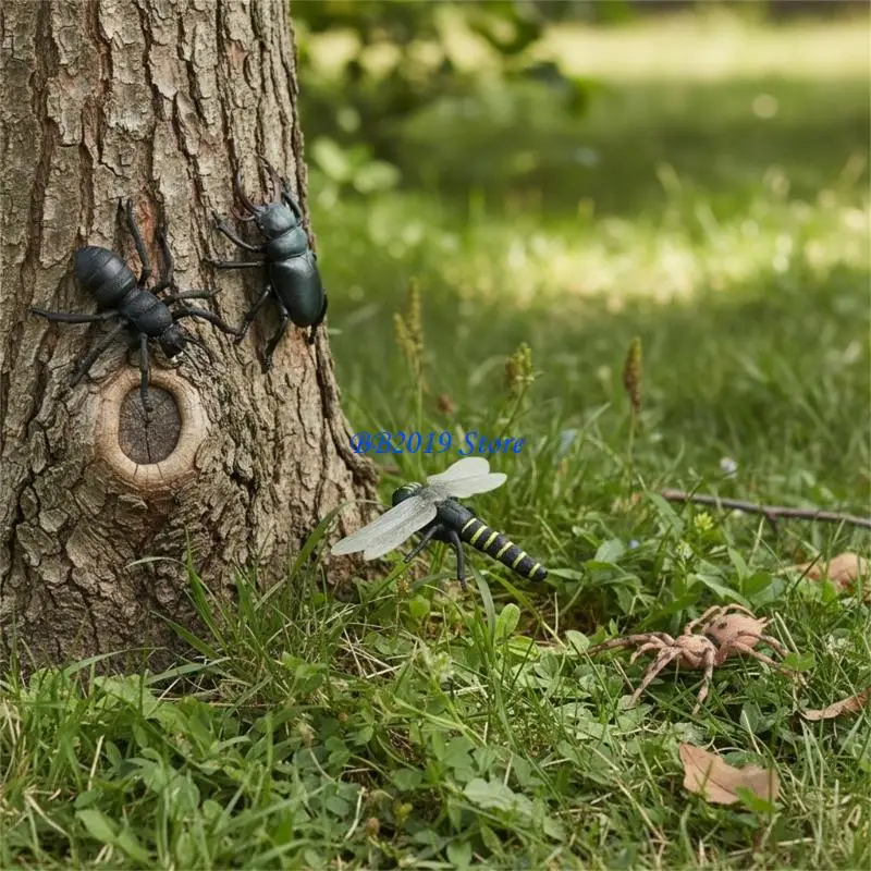 Q0KB แมลงที่สมจริงตัวเลขสำหรับการสอนสัตว์ Anatomy ห้องเรียนสาธิตของเล่น