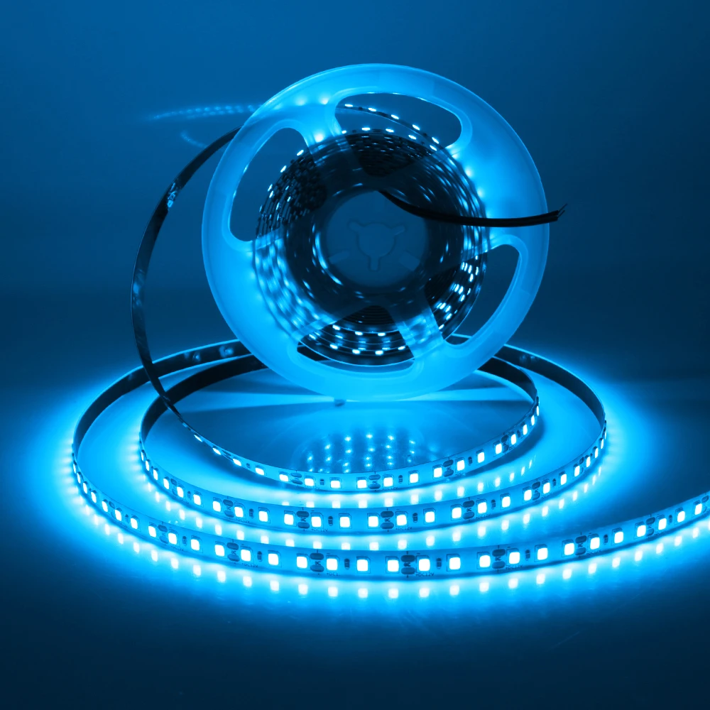 12V 24V 5m 10m 20m 50m 100m LED Strip Light 2835 120 LEDs Flexible Tape Bright 8mm PCB 13 Colors Home Decoration Not Waterproof