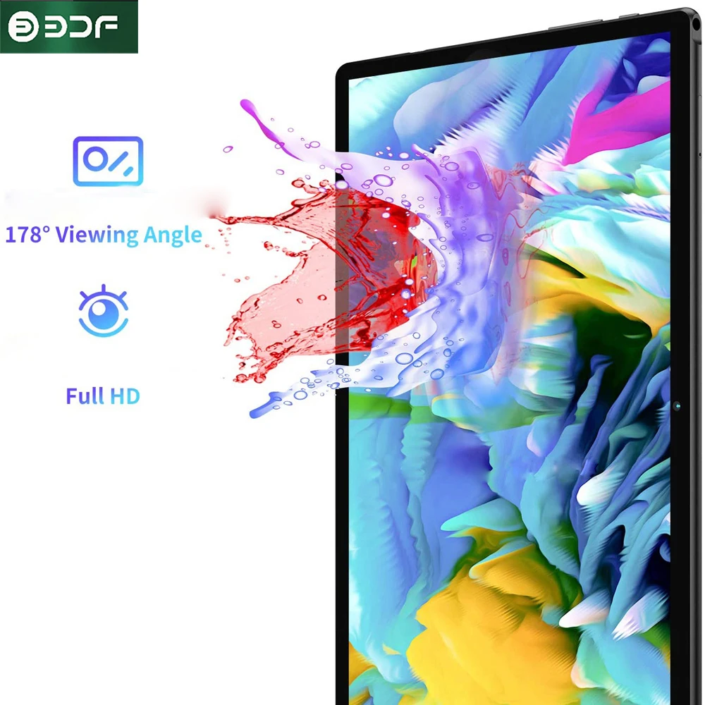 BDF S10 Nuovo Tablet Pc Android da 10.1 pollici Google Play Doppia fotocamera Octa Core Dual SIM Chiamata telefonica Tablet BT Wi-Fi 4 GB RAM 64 GB ROM