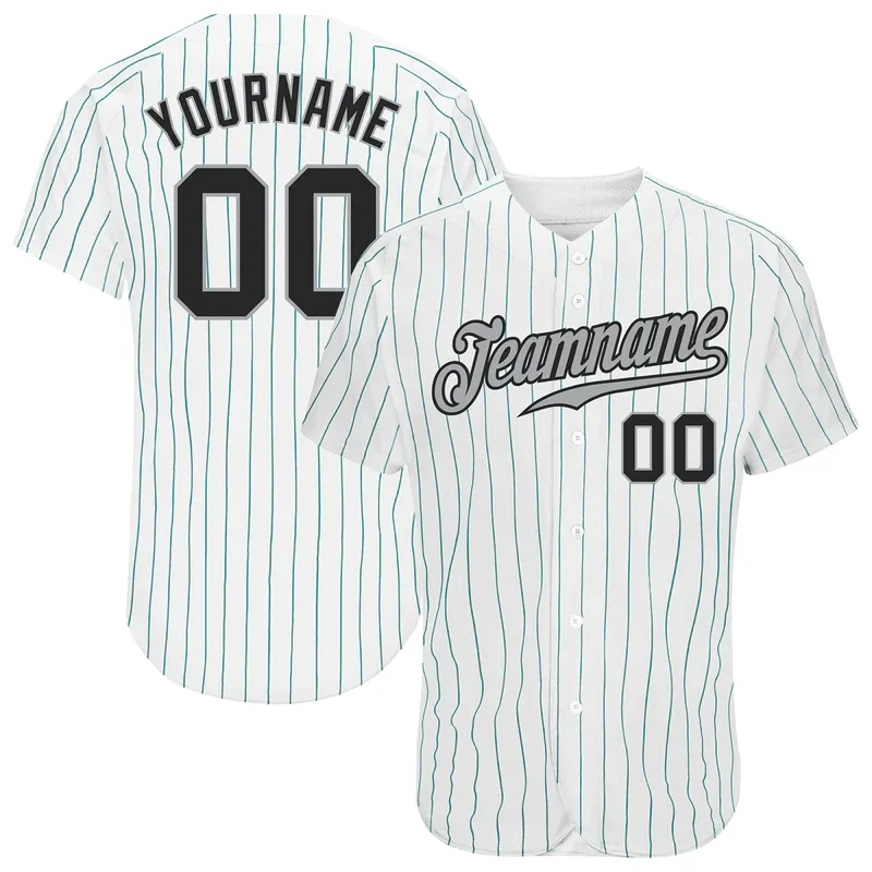 PLstar Cosmos Baseball Jersey Shirts Custom Name Graphic White Authentic 3D Printing Baseball Jersey Shirts Hip Hop Tops