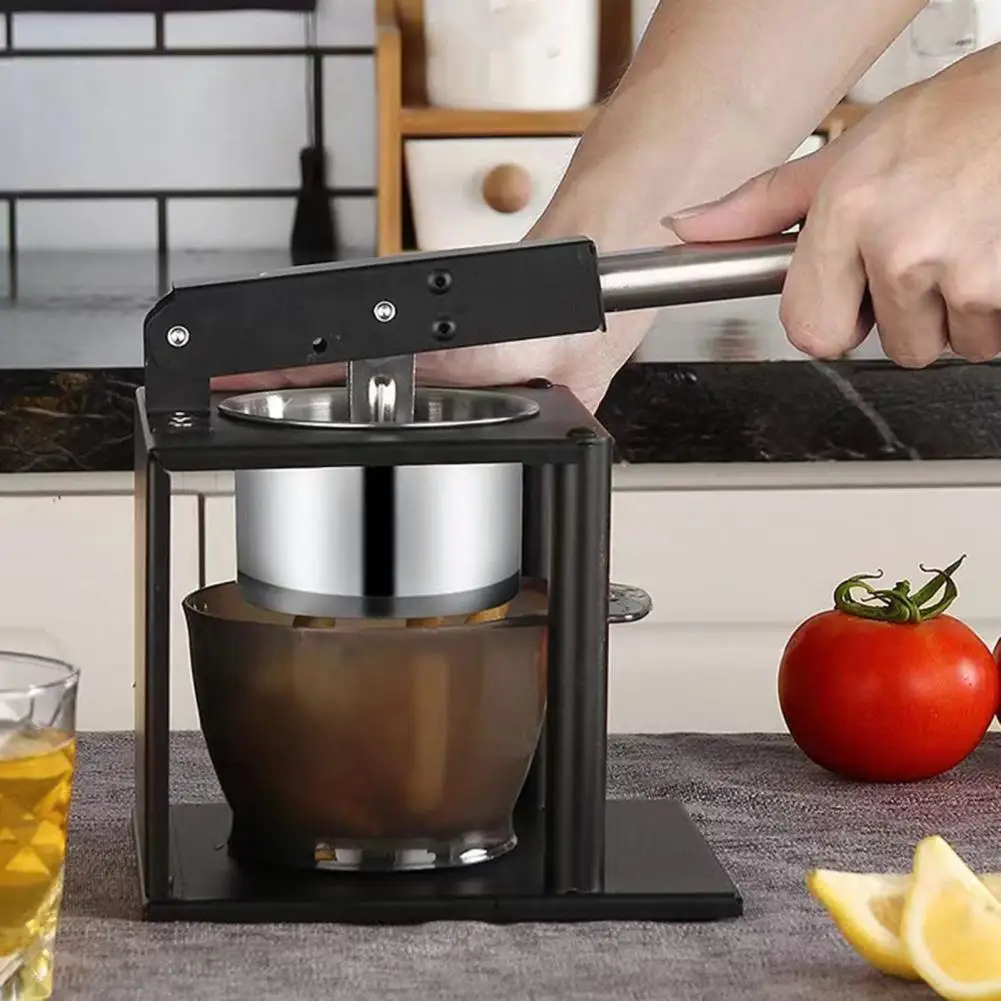 Juice Extractor Stainless Steel Juicer Vegetable Press 2-in-1 Hand Food Squeezer for Citrus Fruits Potato Ricer Masher