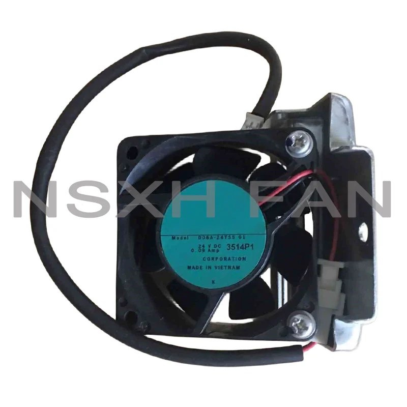 Ventilador de refrigeración D06A-24TS5 24V, 0.09A, 6cm, convertidor de frecuencia, 60