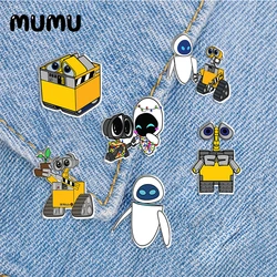 2024 New WALL E Lapel Pin Eve Acrylic Brooches Handmade Epoxy Jewelry Shirt Bag Badge