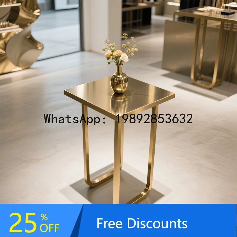 

XL Clothing Store Display Stand Small Shoe Store Island Table Stainless Steel Display Table Commercial Use
