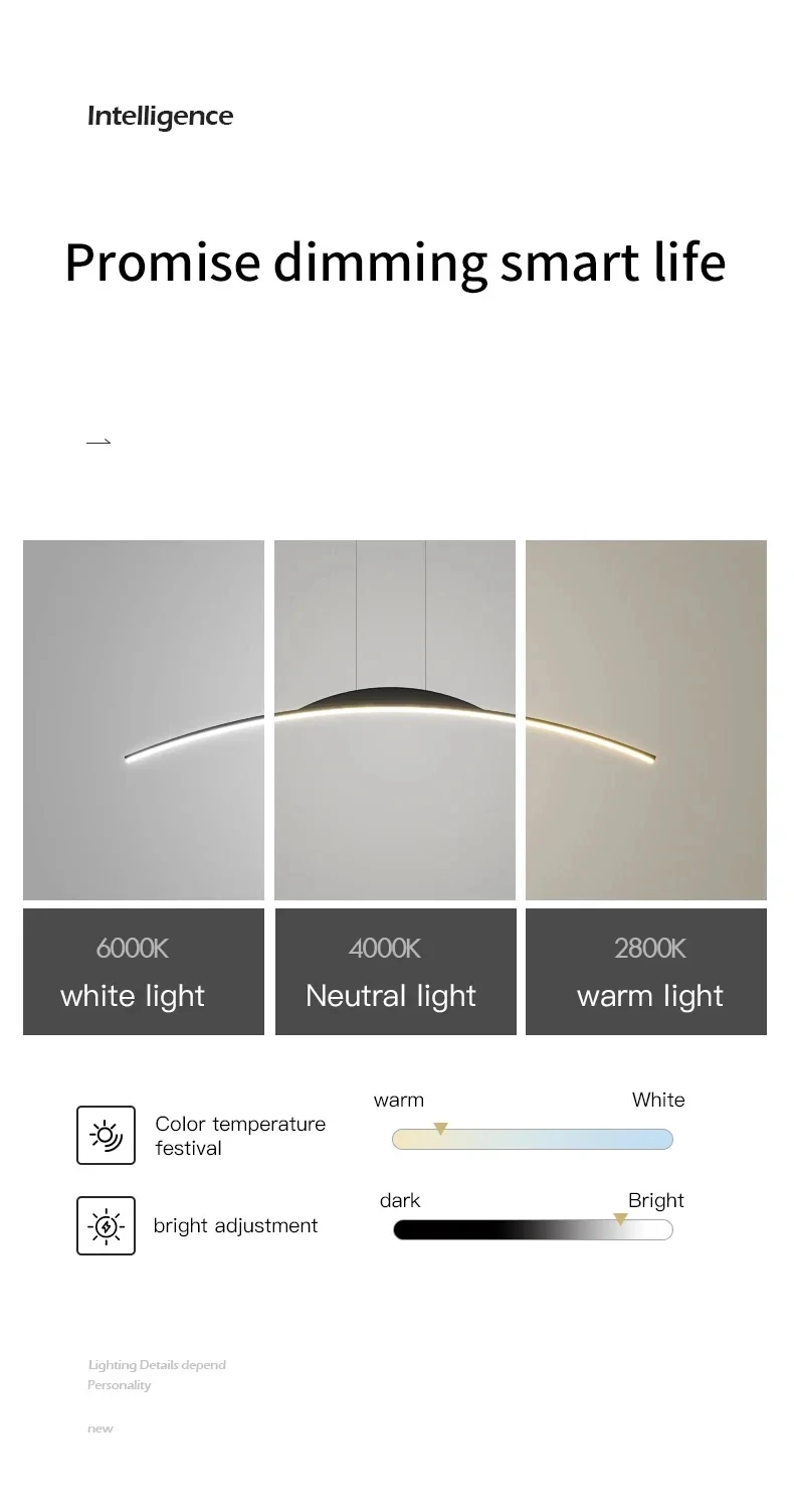 Lampu gantung LED Modern, lampu gantung untuk ruang makan dapur Bar ruang tamu kamar tidur langit-langit warna hitam desain sederhana