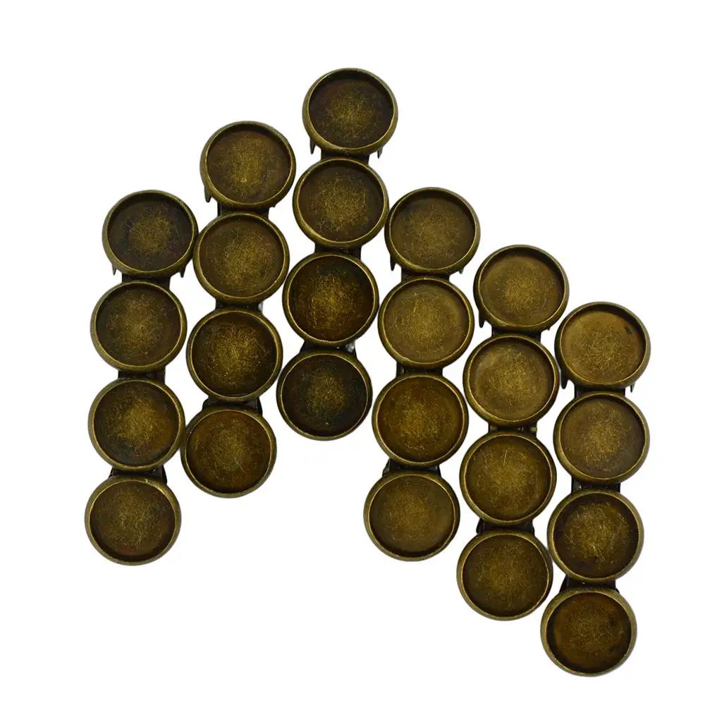 Vintage Bobby Pins Antique Bronze Plated Cabochon Hair Clips Hair Jewelry for DIY Craft and Gift Ideas