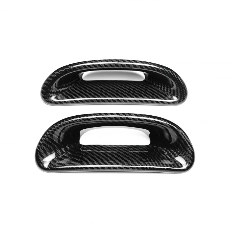Suitable for Fiat Abarth 595 Real Carbon Fiber Sports Seat Trim Cover Interior Sticker