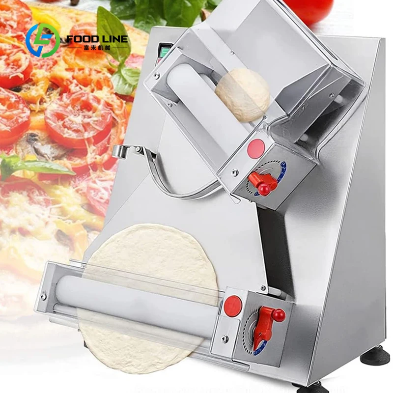 10-40cm Electric Pizza Dough Press Machine Dough Sheeter Flattener Roller Moulder Former for Bakery Kitchen Equipment Customized