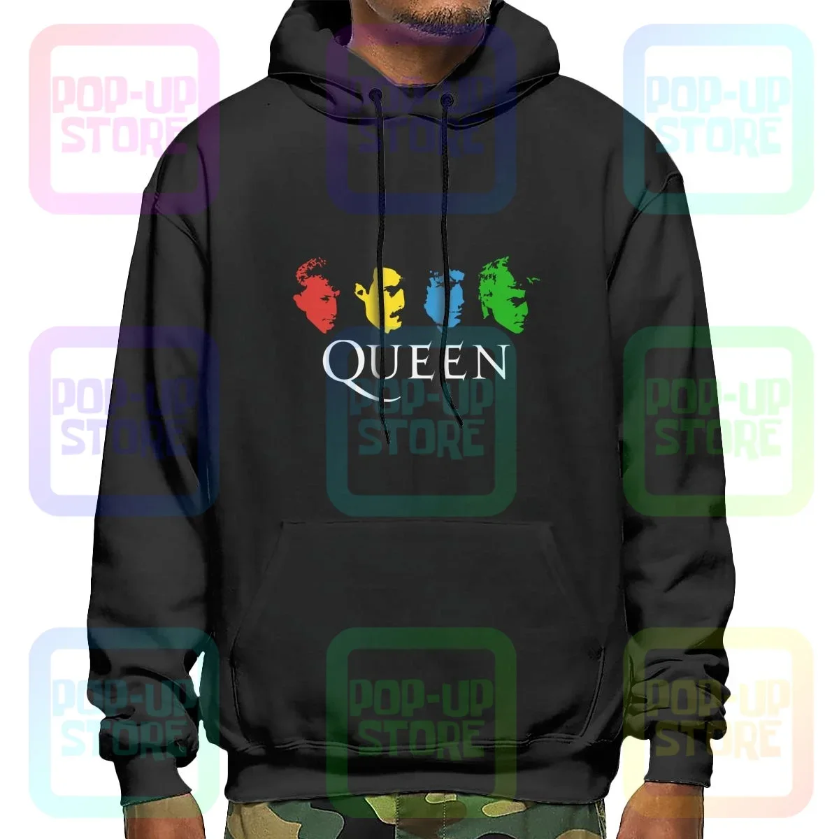 Good 80S Queen The Best Band Fredy Mercury Printed Hoodie Sweatshirts Hoodies Rare Print Hipster Streetwear