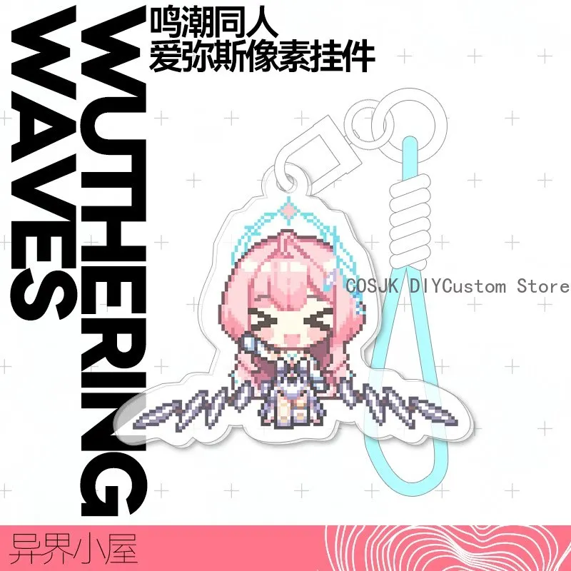 

NEW Game Anime Wuthering Waves Aemeath Pixel Acrylic Pendant Keychain Bag Hangings Ornaments Birthday Gift