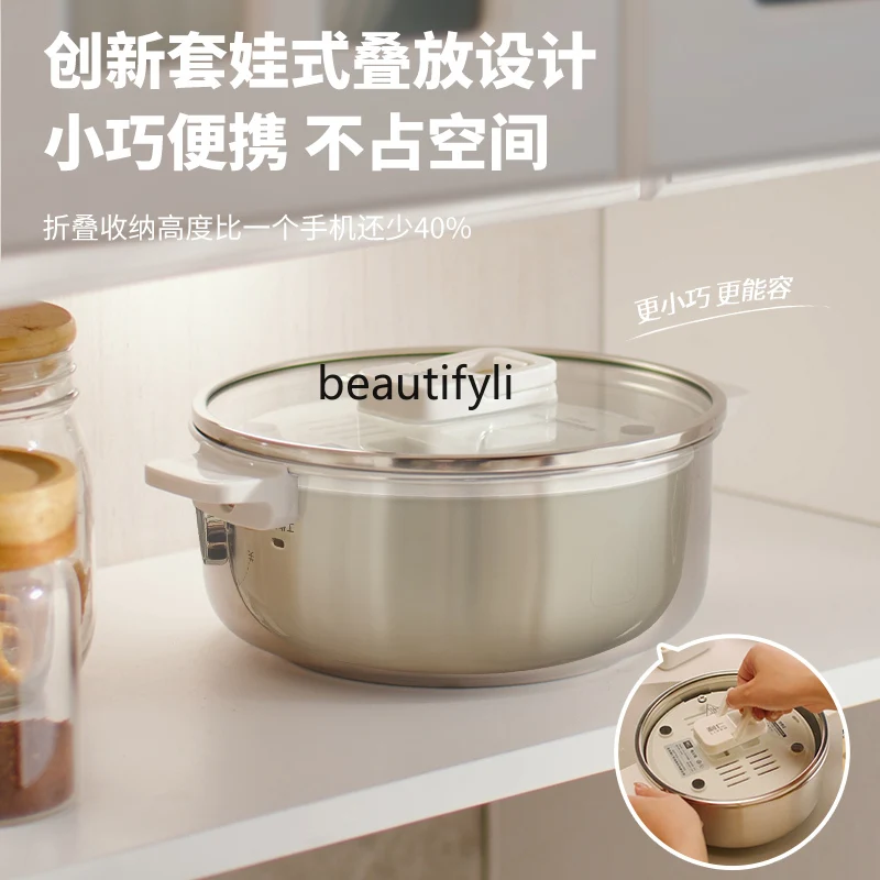 Stainless steel electric hot pot small multi-function, small electric pot