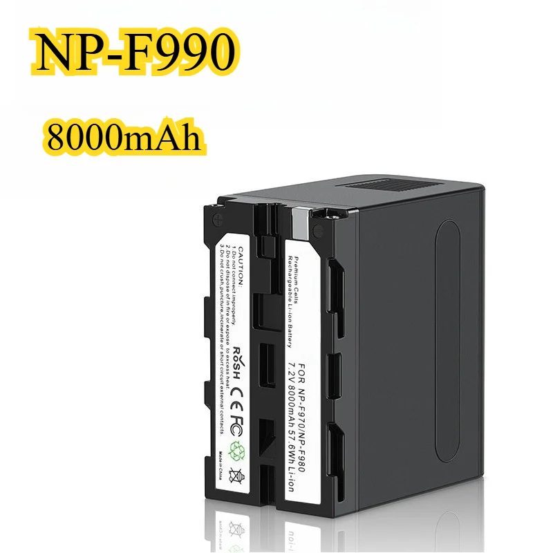 

8000mAh NP-F990 Camera Battery Suitable for Sony Camera Sony F970 F550 F570 F770 F750 Battery