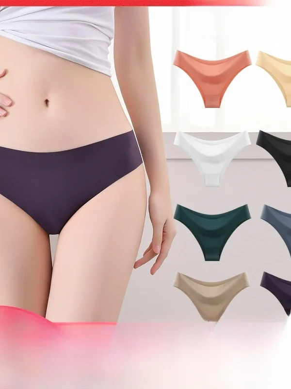 

Трансграничное издание, женское нижнее белье-бикини из ледяного шелка, дышащие женские брюки, удобная внутренняя одежда Sl