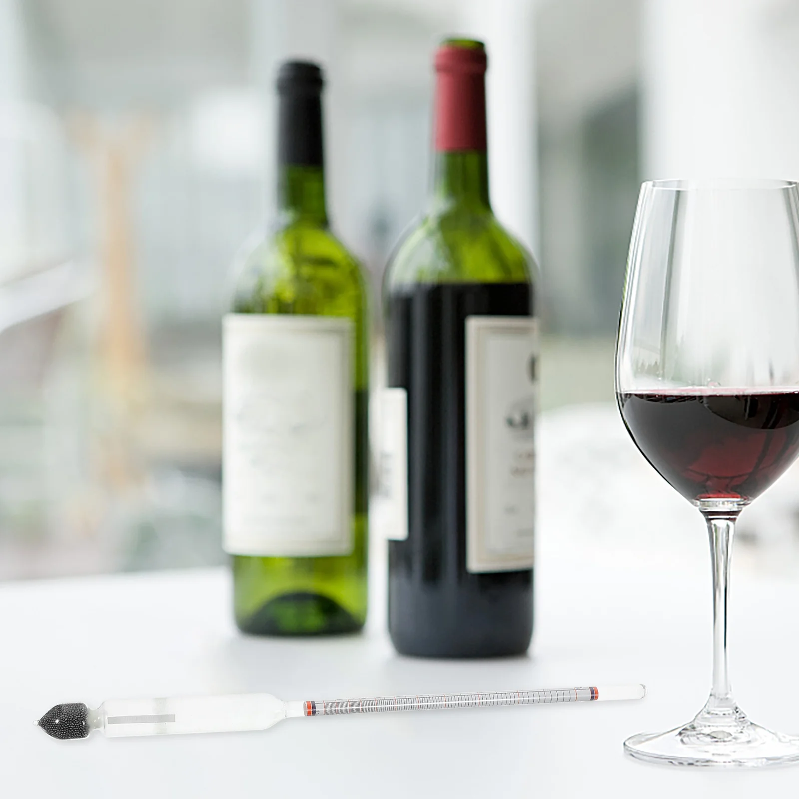 

1Set Alcohol Hydrometer Scale Hydrometer Plastic Test Jar for Wine Beer Brew Home Use Specific Gravity Measurement